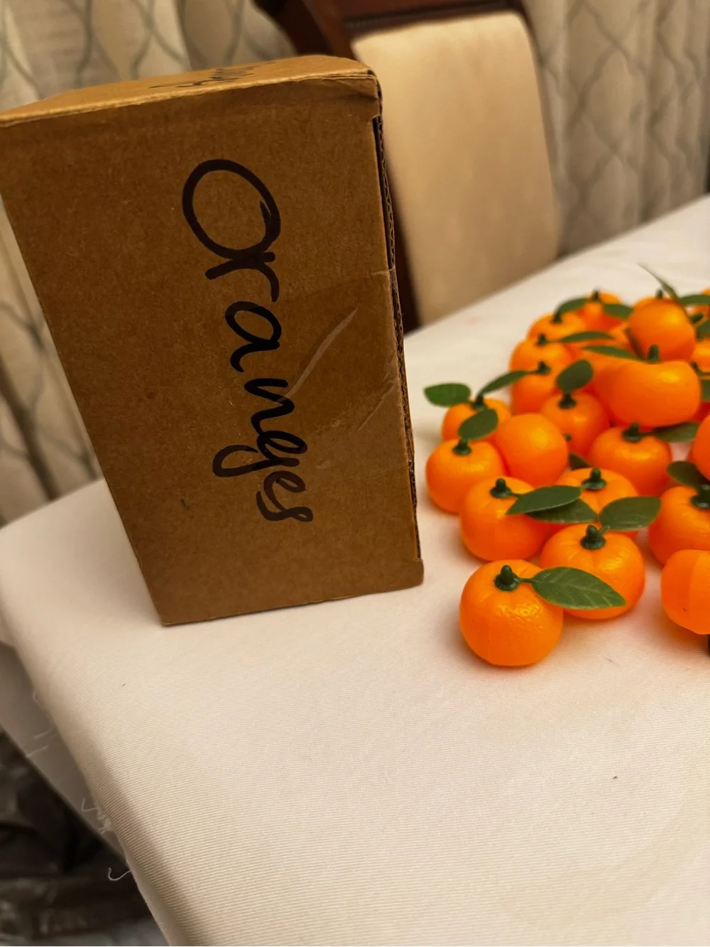 Decorative Artificial Mini Orange Fruit Accents - Bright Orange